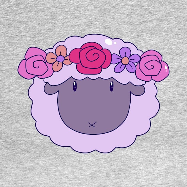 Flower Crown Sheep Face by saradaboru